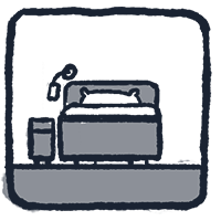 Hotel du Train - Icon Einzelbett